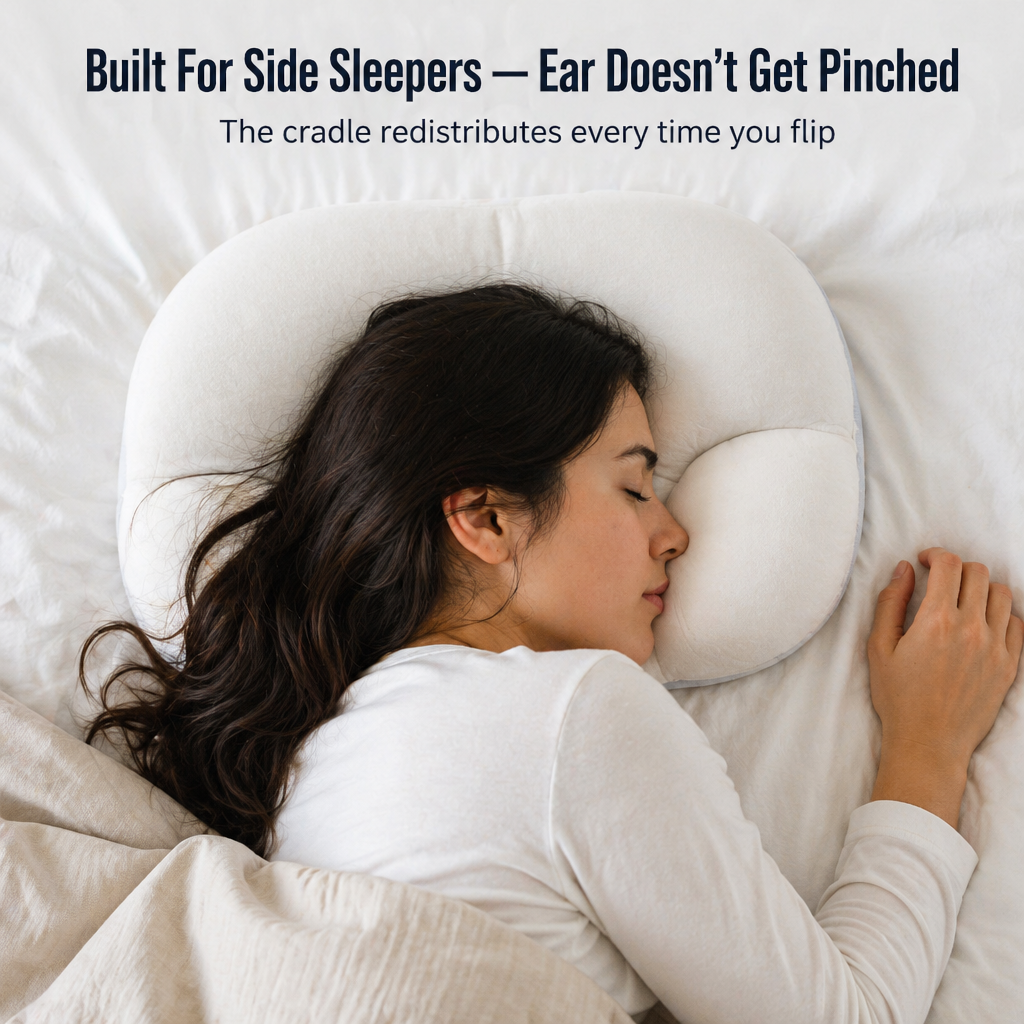 CloudRest™ Sleep Pillow — Cradle Your Head, Cool Your Sleep, Wake Up Without Neck Pain