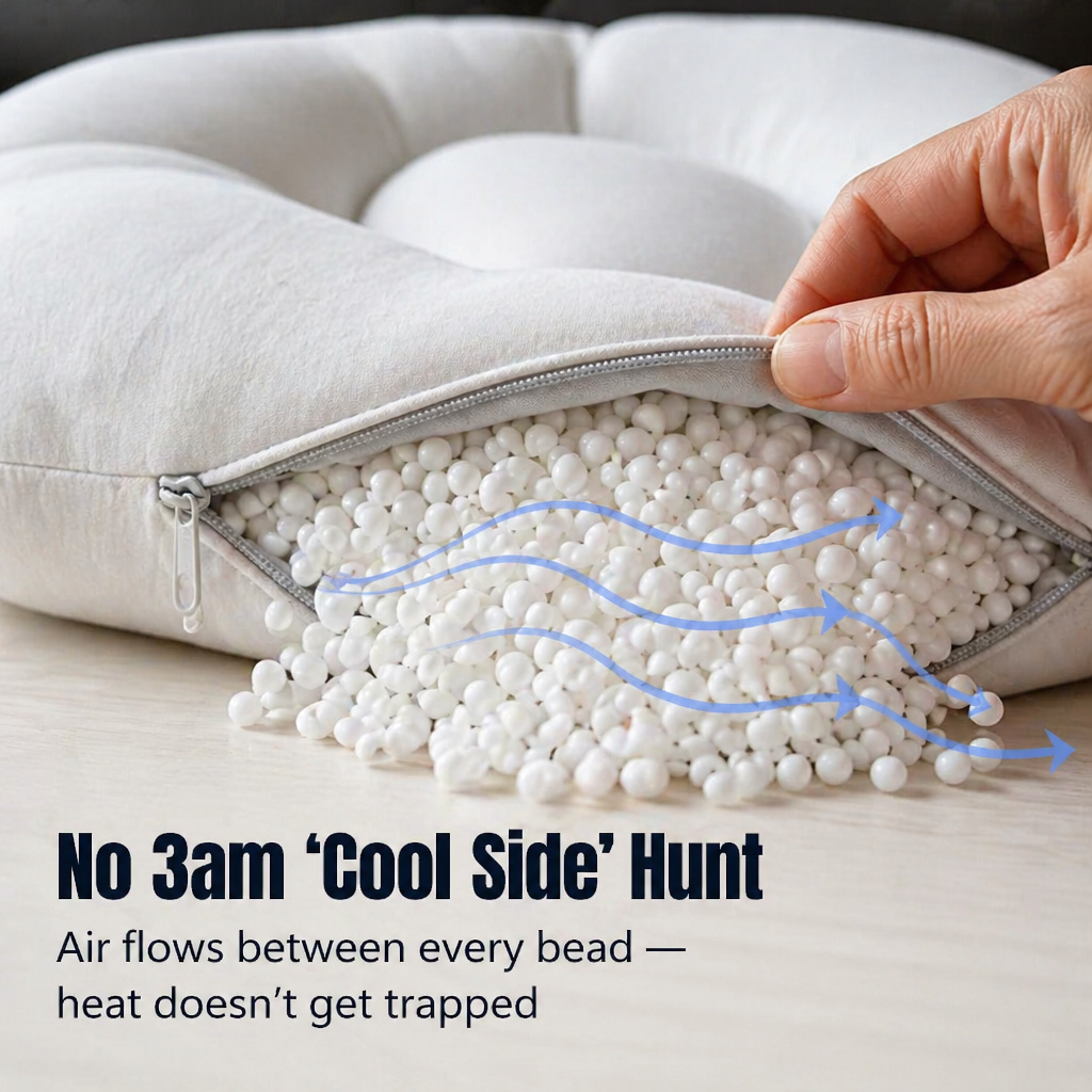 CloudRest™ Sleep Pillow — Cradle Your Head, Cool Your Sleep, Wake Up Without Neck Pain