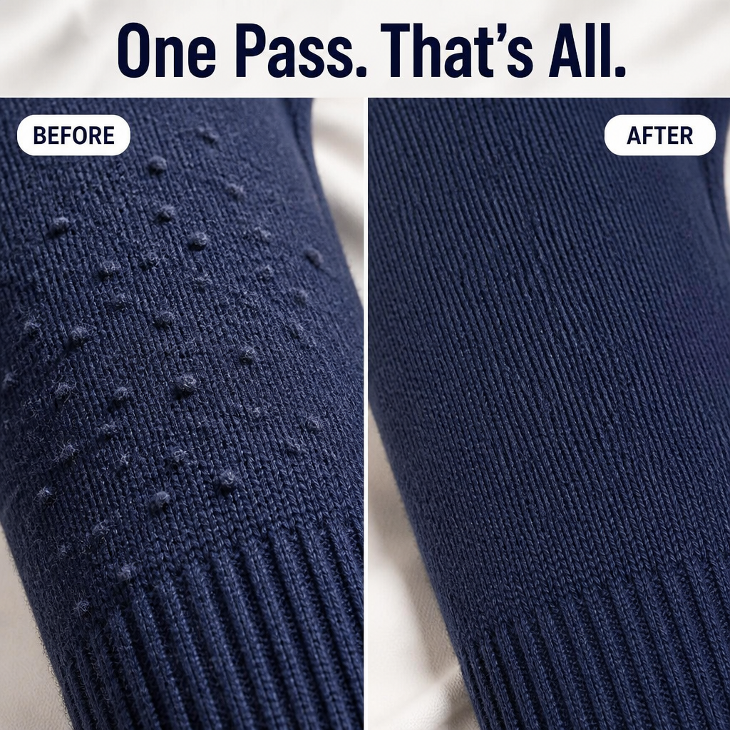 RiseNova™ Fabric Shaver — Lift Off Pills and Make Tired Sweaters Look New Again