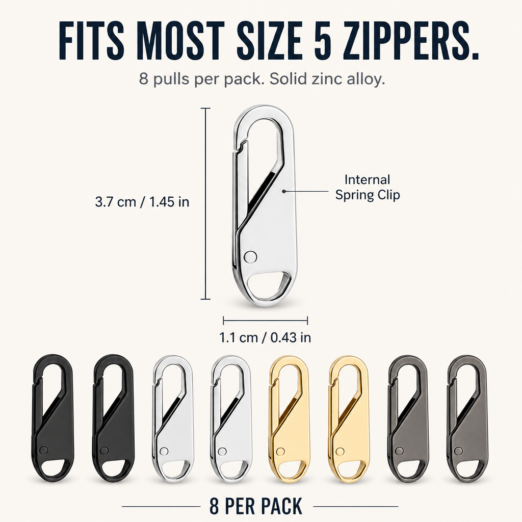 SnapZip™ — Fix Any Broken Zipper Pull in 5 Seconds Flat