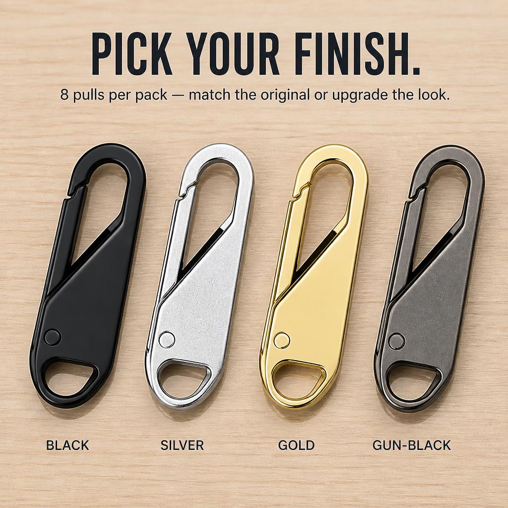 SnapZip™ — Fix Any Broken Zipper Pull in 5 Seconds Flat