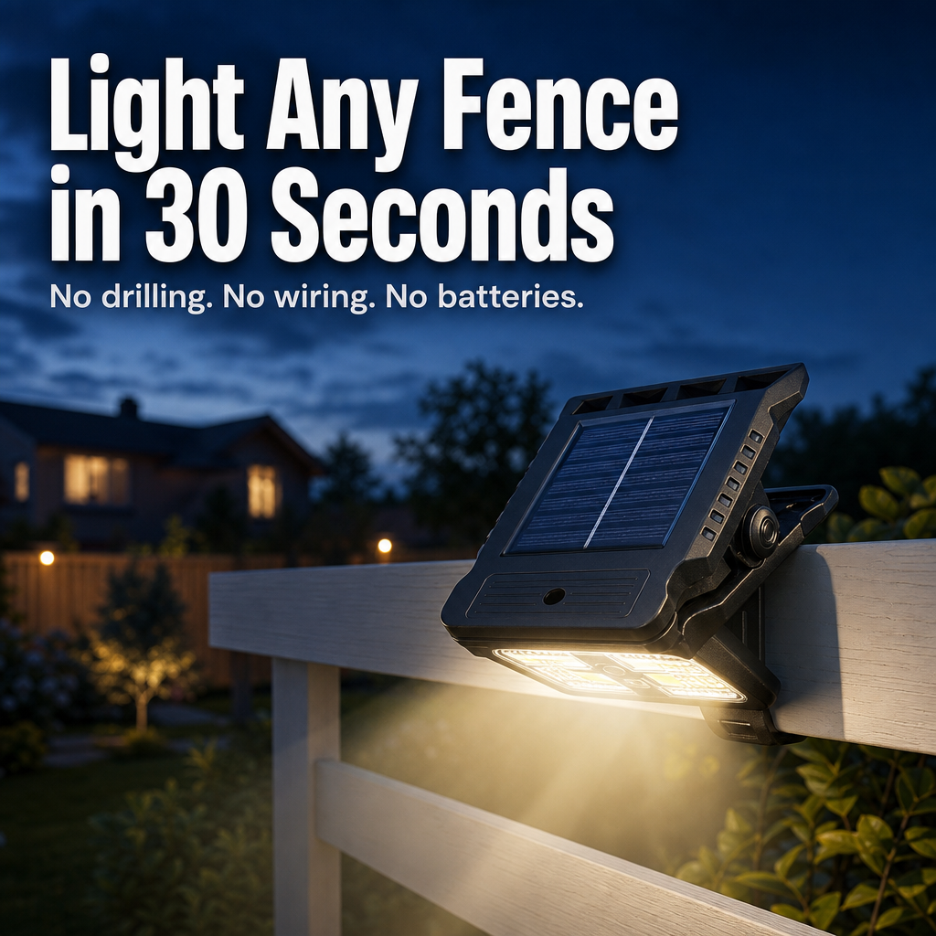 LumaBeam™ — Light Any Fence, Path or Backyard Without Drilling, Wiring or Batteries