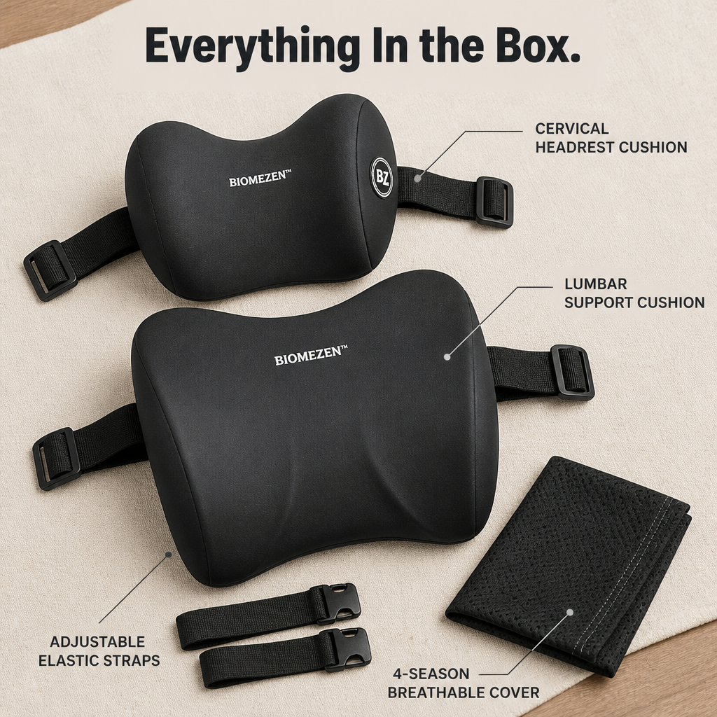 BiomeZen™ — Cradle Your Neck and Lock In Your Lower Back on Long Drives