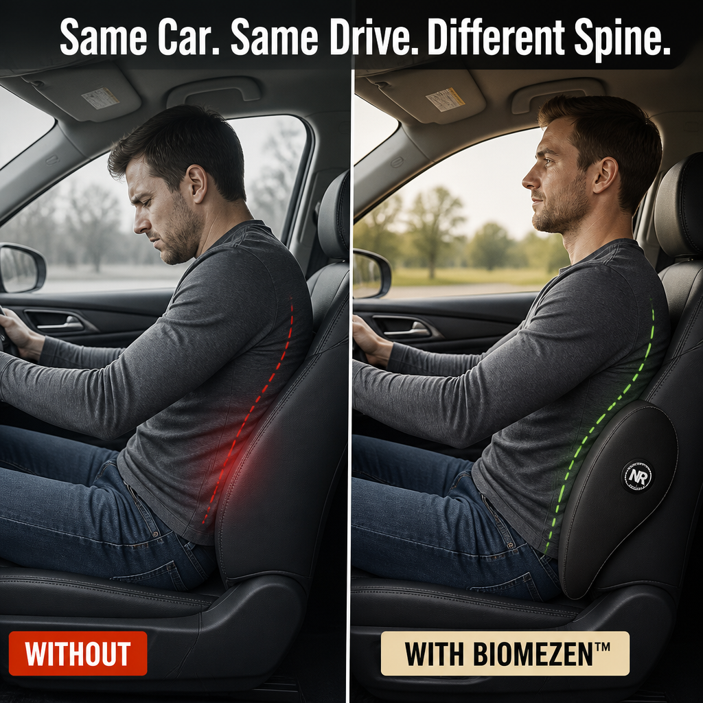 BiomeZen™ — Cradle Your Neck and Lock In Your Lower Back on Long Drives