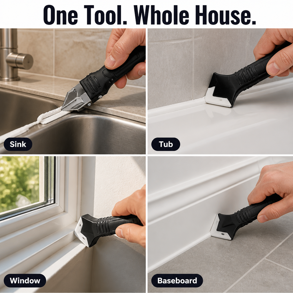 SealMasterPro™ — Cut, Smooth & Seal Caulk Like a Pro in Minutes