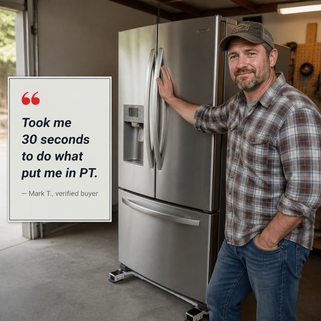 TitanGlide™ — Slide Your Heaviest Appliances Out in Seconds Without Lifting or Scratching