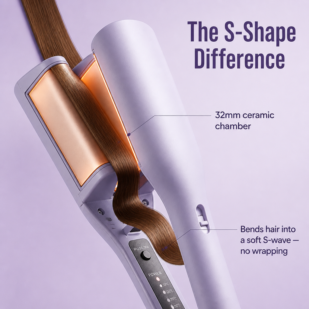 SilkaCurl™ — Press, Glide & Get Effortless Beachy Waves Every Morning