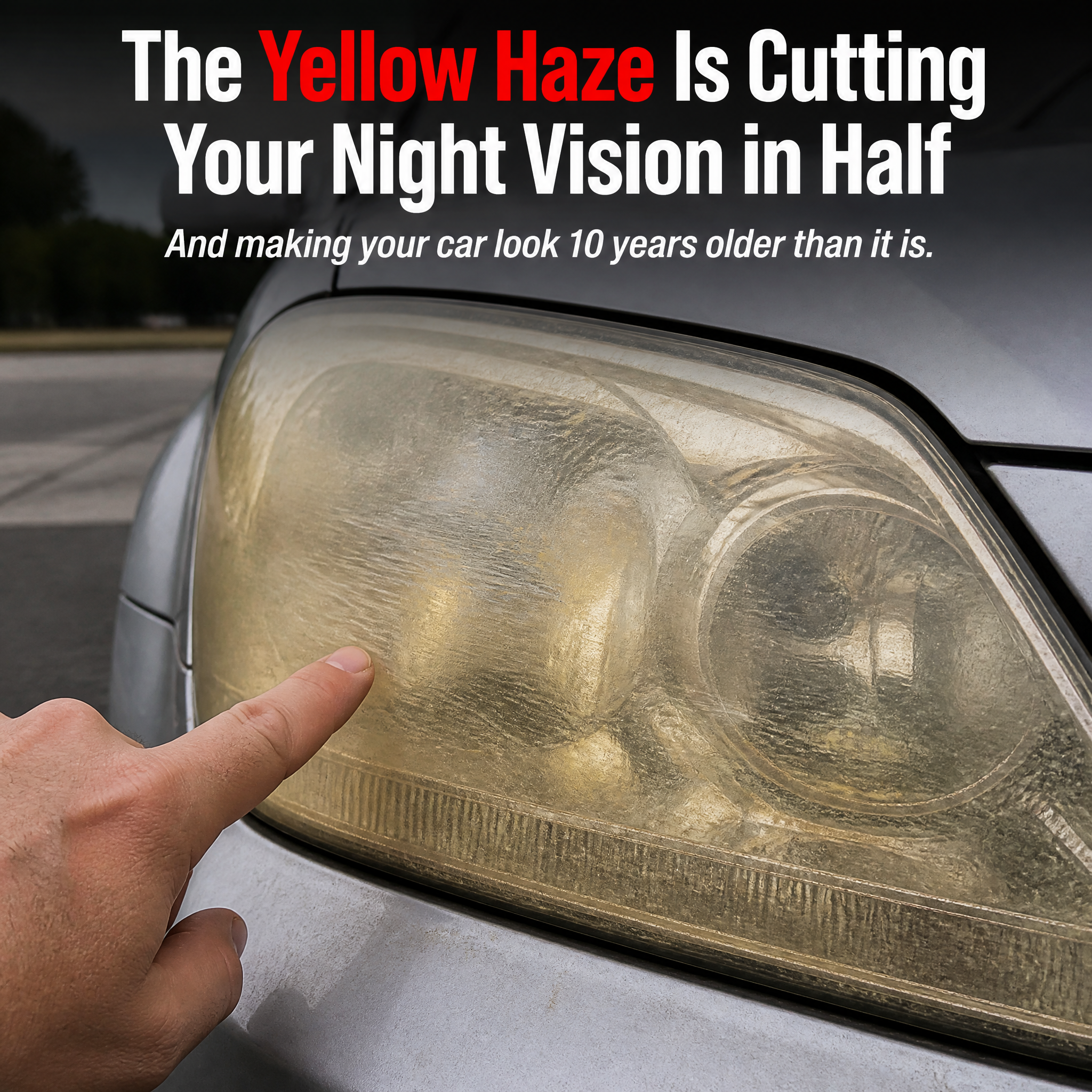 RadianceGuard™ — Erase Yellow Haze and Drive With Crystal-Clear Headlights