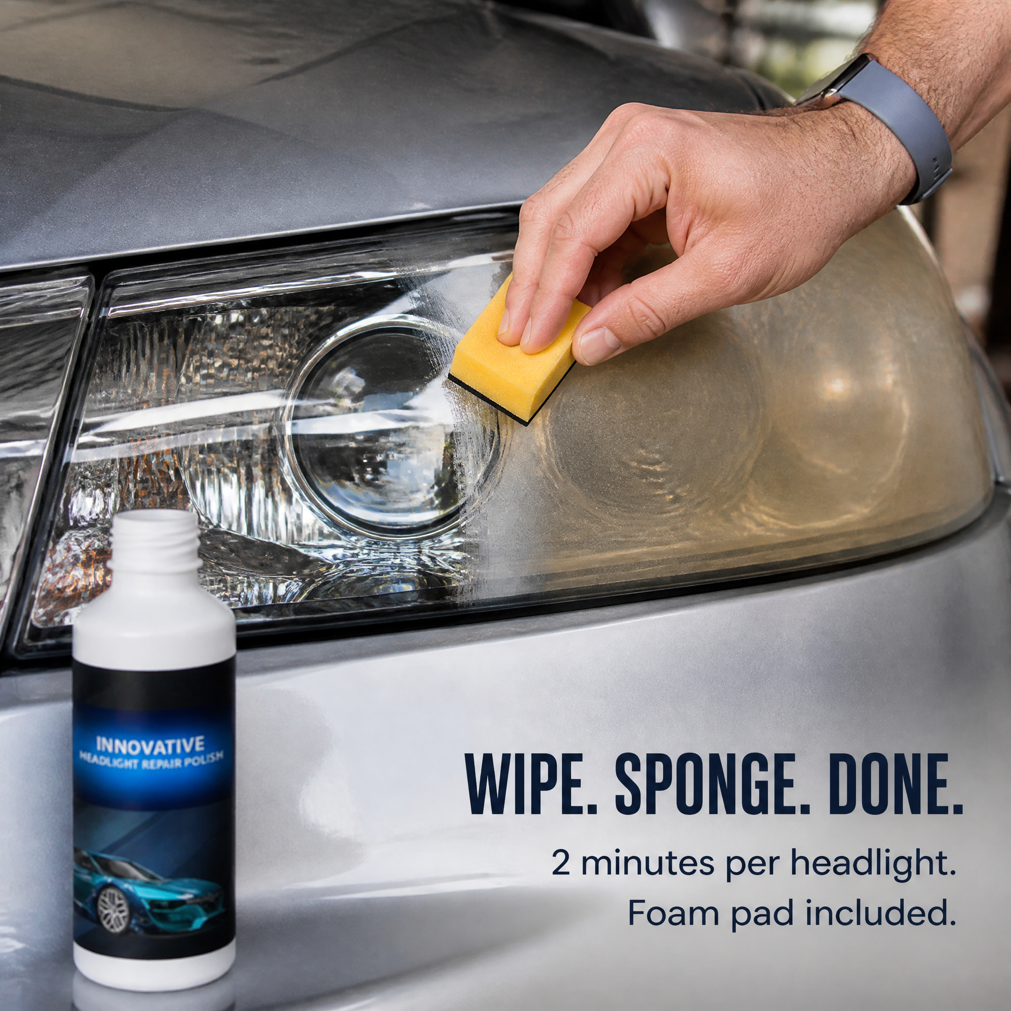 RadianceGuard™ — Erase Yellow Haze and Drive With Crystal-Clear Headlights