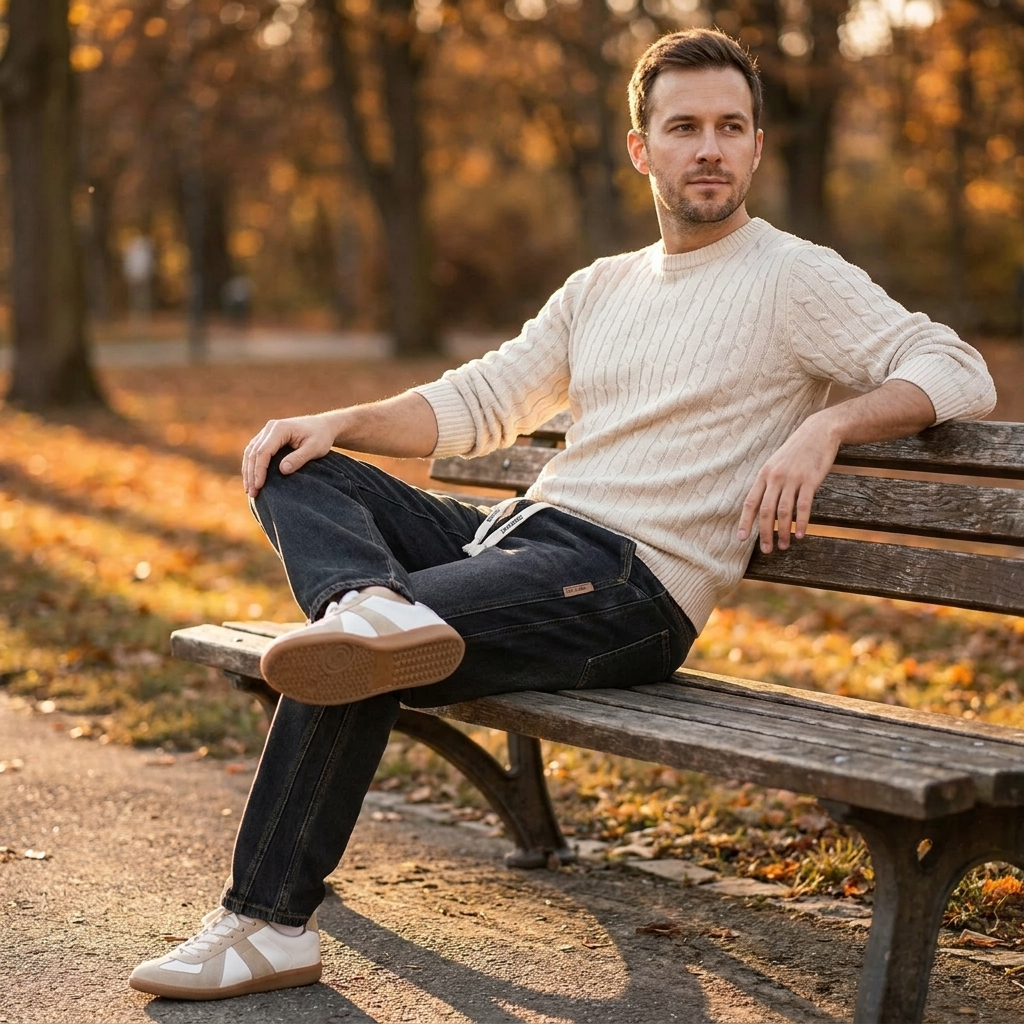 RamoraStride™ – Relaxed Straight Leg Jeans with Drawstring Waist