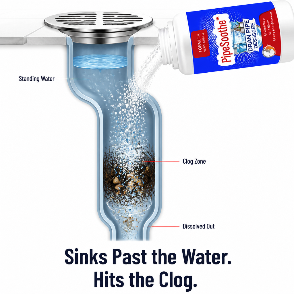 PipeSoothe™ — Clear Hair, Grease & Gunk Clogs Without Calling a Plumber | 1+1 FREE TODAY