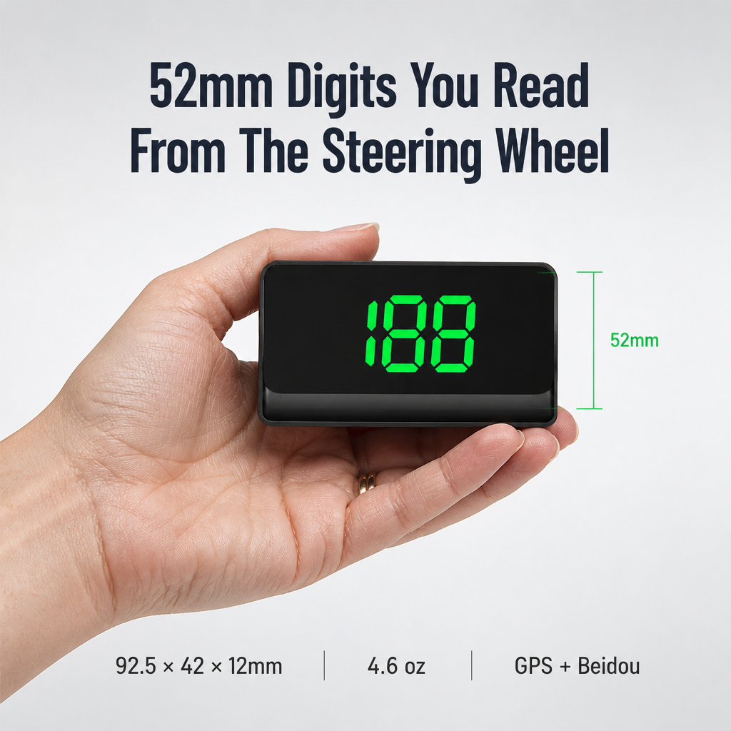 DriveSure™ GPS HUD — Project Your Real Speed in HD On Your Windshield