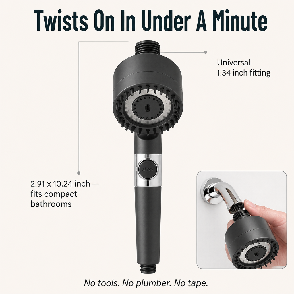 AquaPulse™ — Filter Out The Water That's Drying Out Your Hair And Skin