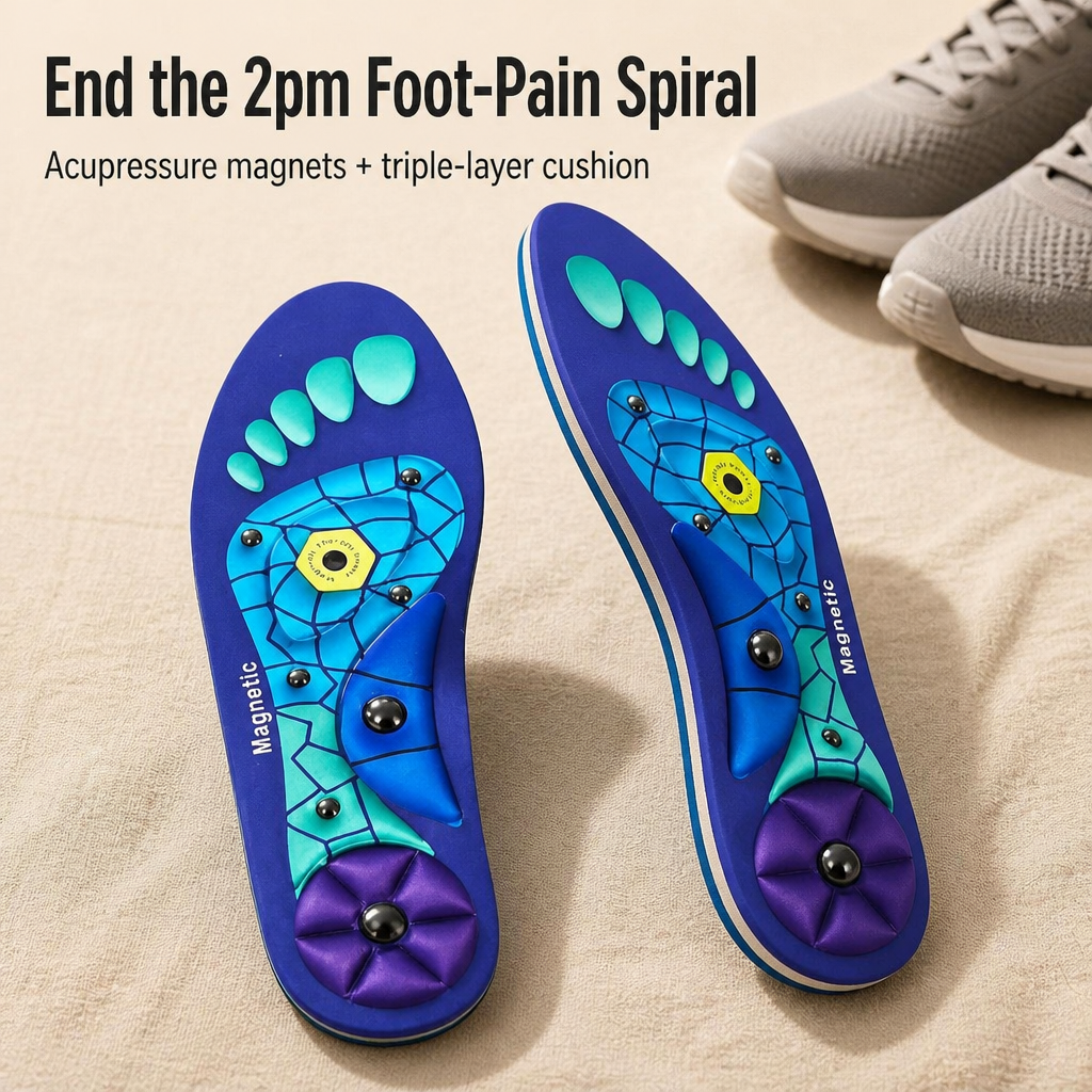 SolaraStep™ — End Tired Feet & Sore Arches With Acupressure Cushion Support