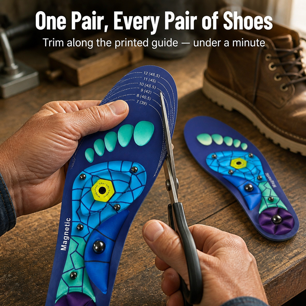SolaraStep™ — End Tired Feet & Sore Arches With Acupressure Cushion Support