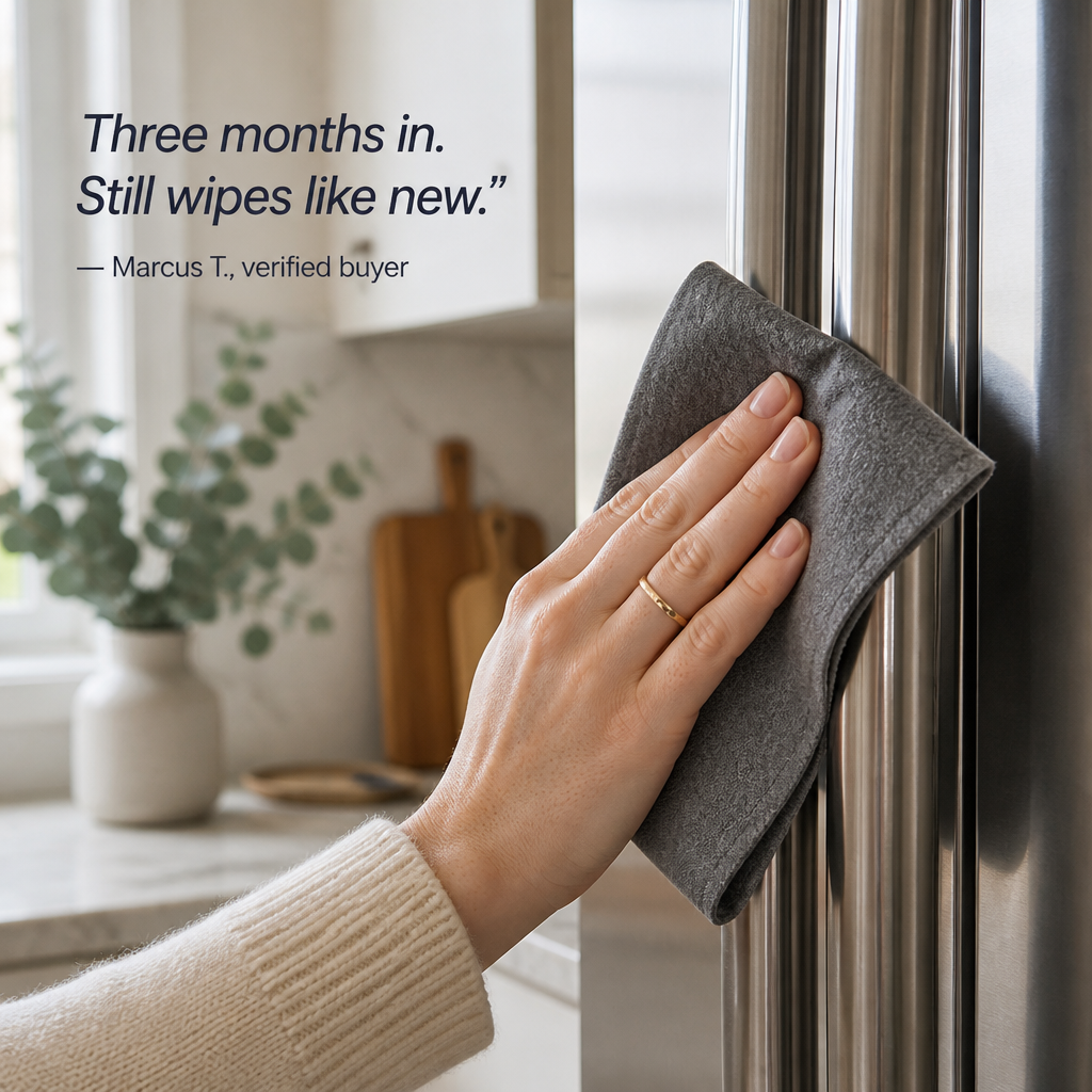 VibraPure™ — Wipe Glass, Screens, and Chrome Streak-Free in One Pass