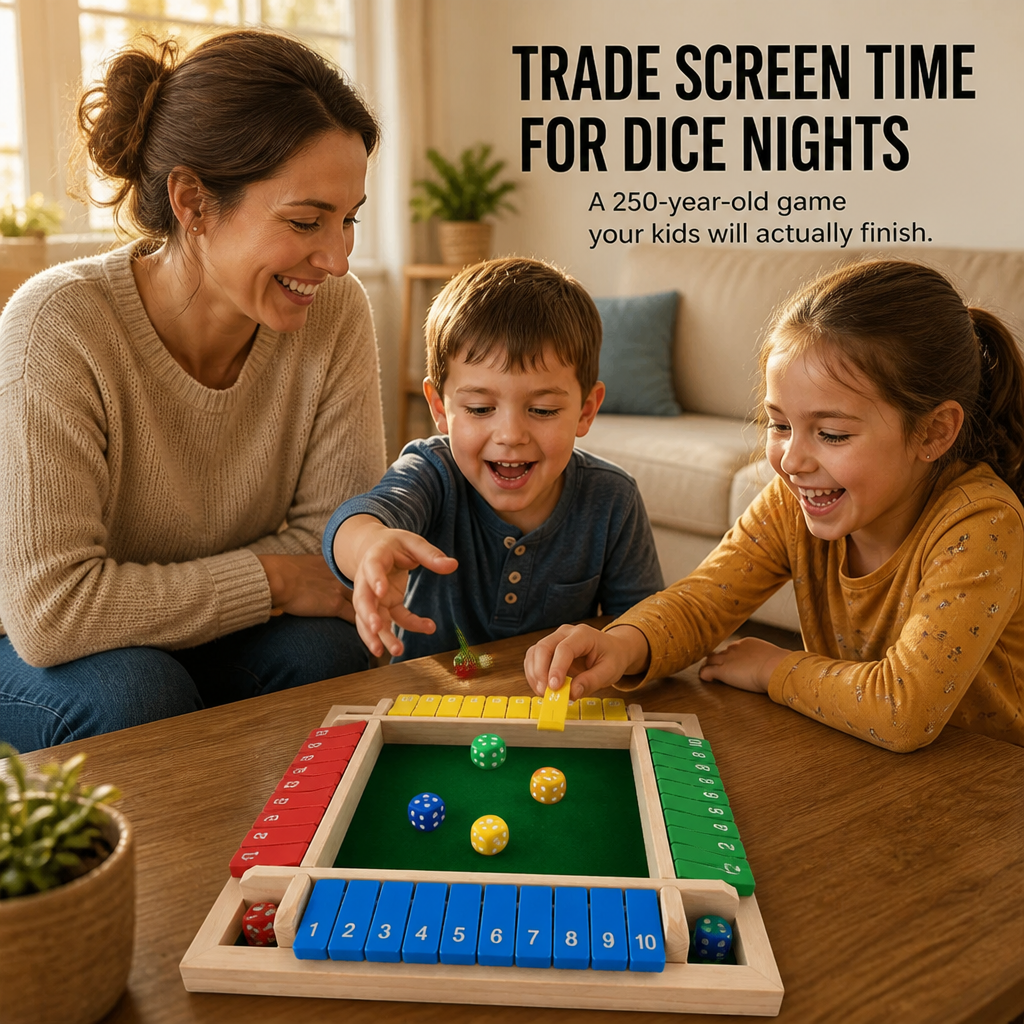 BrainSwing™ — Roll, Add & Shut the Box for Screen-Free Family Nights