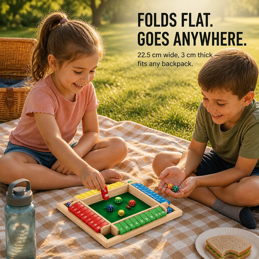 BrainSwing™ — Roll, Add & Shut the Box for Screen-Free Family Nights