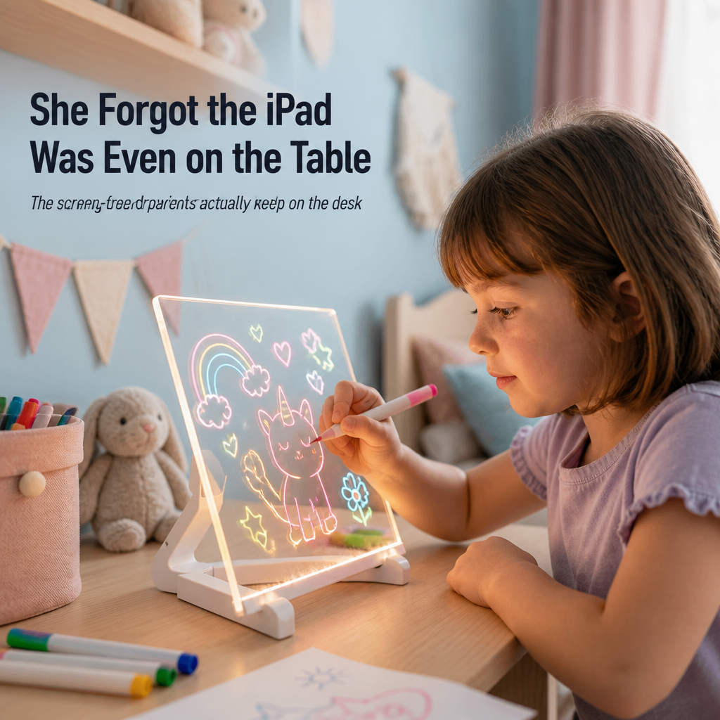 BrillioCanvas™ — Trade Paper Mess for Hours of Glowing, Screen-Free Play
