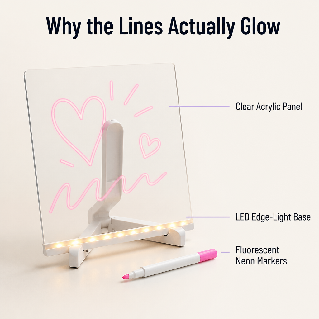 BrillioCanvas™ — Trade Paper Mess for Hours of Glowing, Screen-Free Play