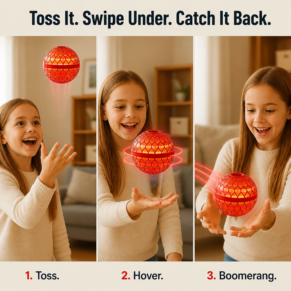 AeroLuxe™ Orb — Toss It, Hover It, Boomerang It Back to Your Hand