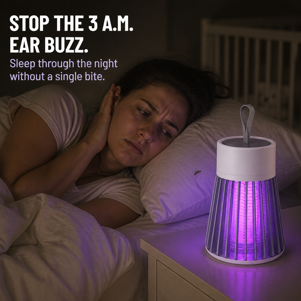ViraTrapt™ — Pull Mosquitoes Off Your Bed With Whisper-Quiet UV Light
