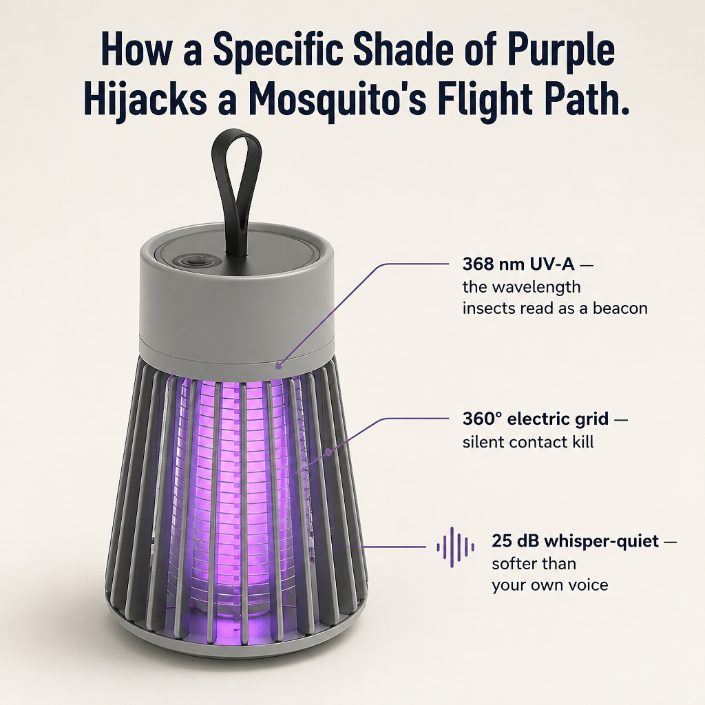 ViraTrapt™ — Pull Mosquitoes Off Your Bed With Whisper-Quiet UV Light