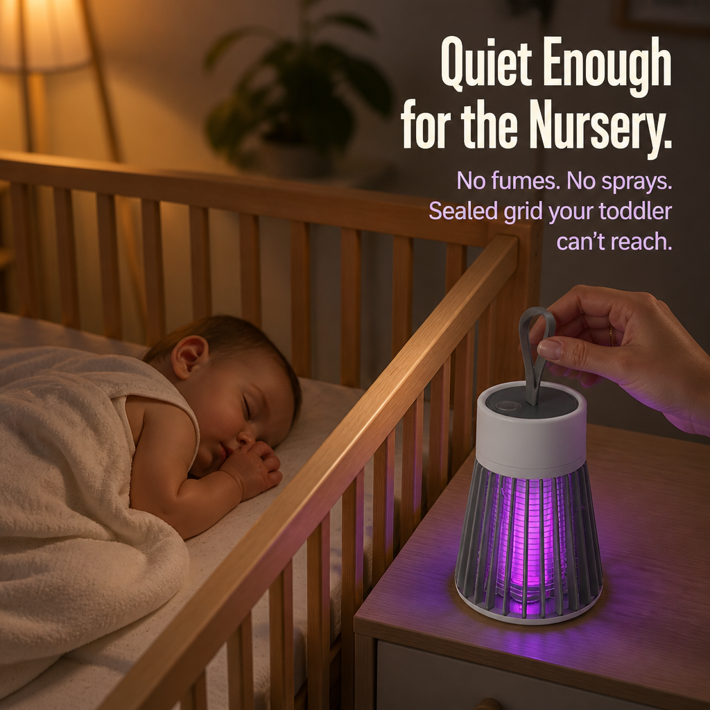 ViraTrapt™ — Pull Mosquitoes Off Your Bed With Whisper-Quiet UV Light