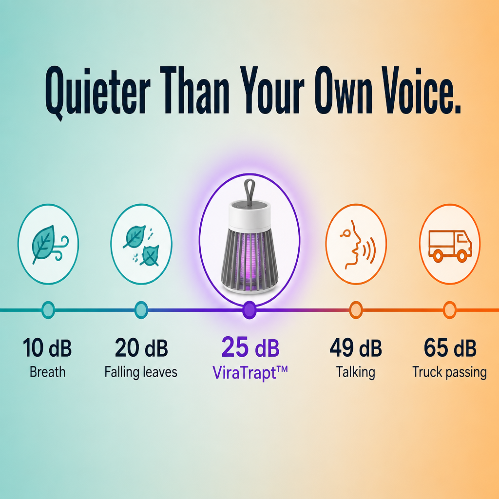 ViraTrapt™ — Pull Mosquitoes Off Your Bed With Whisper-Quiet UV Light