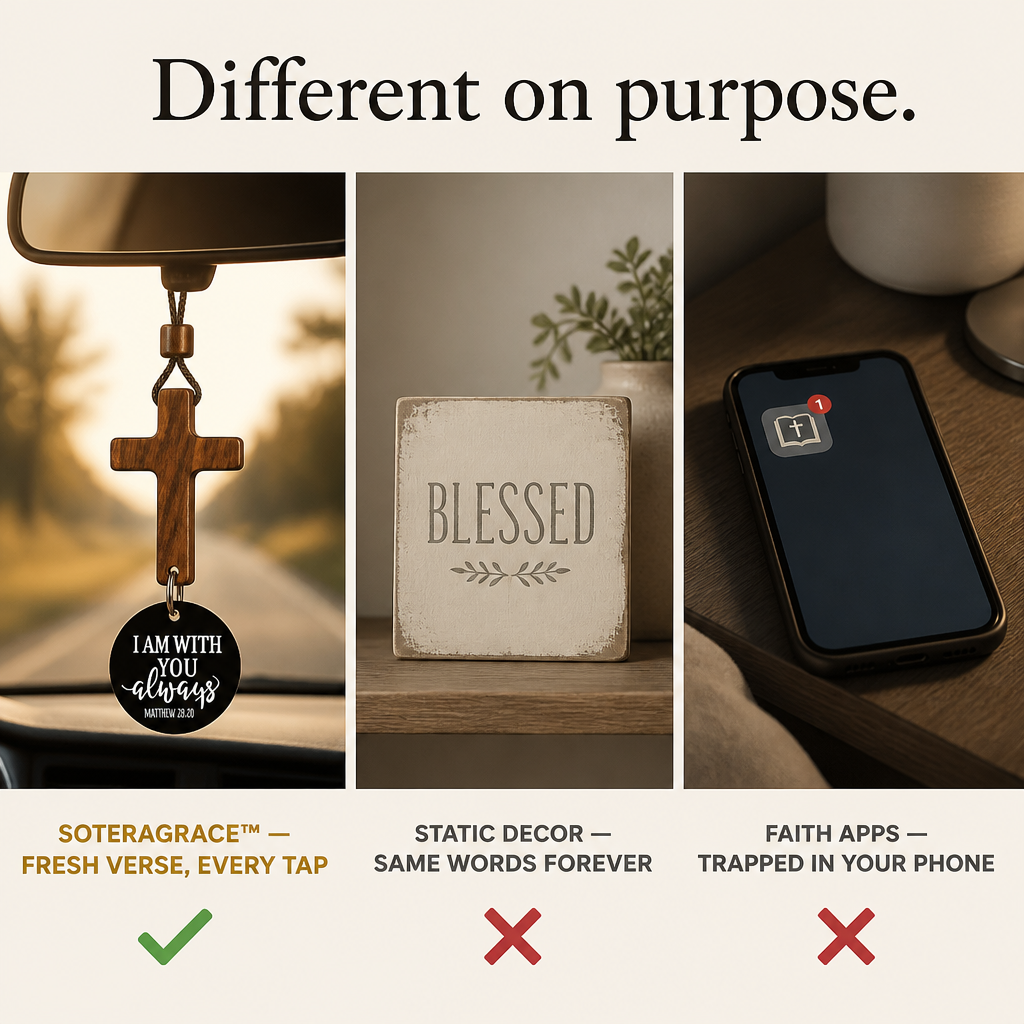 SoteraGrace™ — Tap the Cross, Get a Fresh Bible Verse Every Day