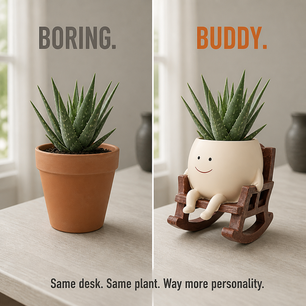 VivaChairs™ — Turn Any Succulent Into a Smiling Desk Buddy in Seconds
