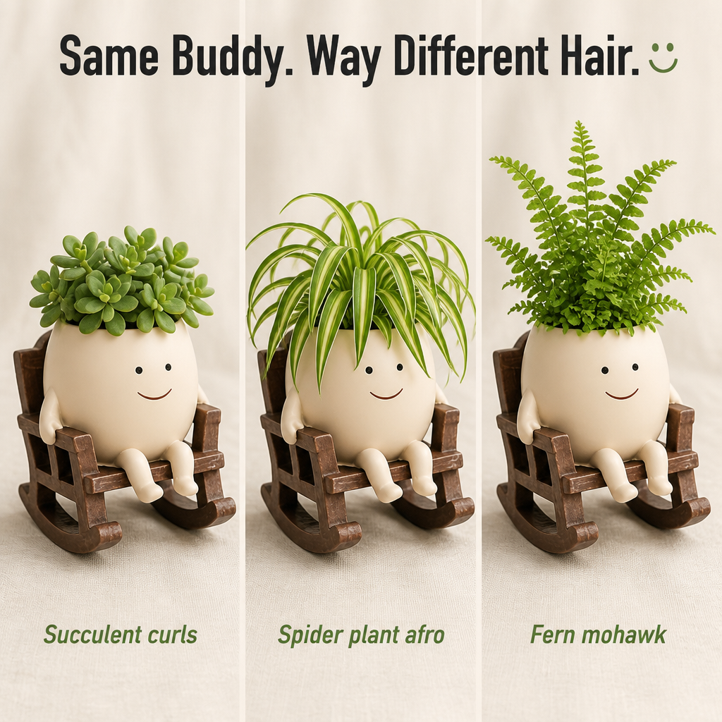 VivaChairs™ — Turn Any Succulent Into a Smiling Desk Buddy in Seconds