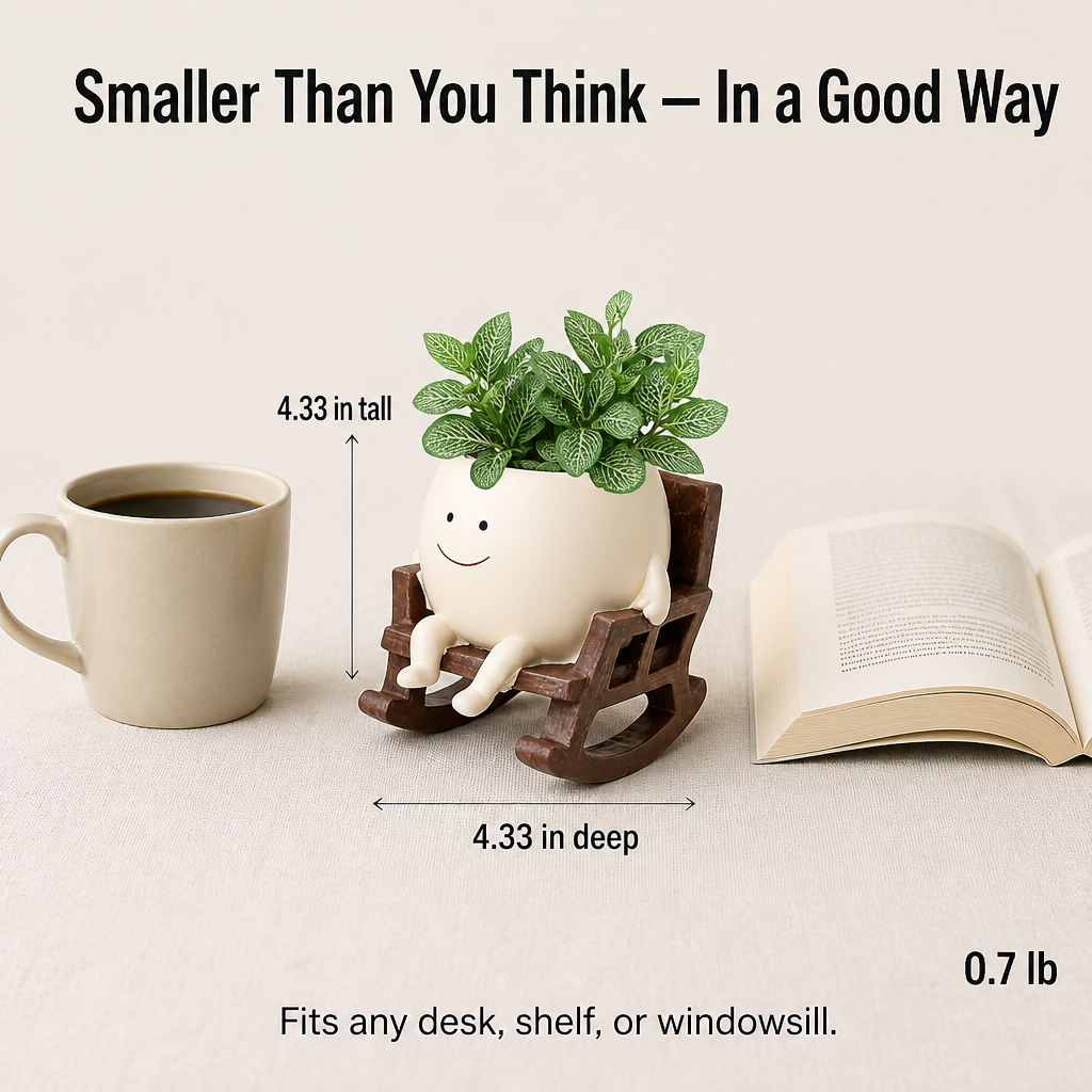 VivaChairs™ — Turn Any Succulent Into a Smiling Desk Buddy in Seconds