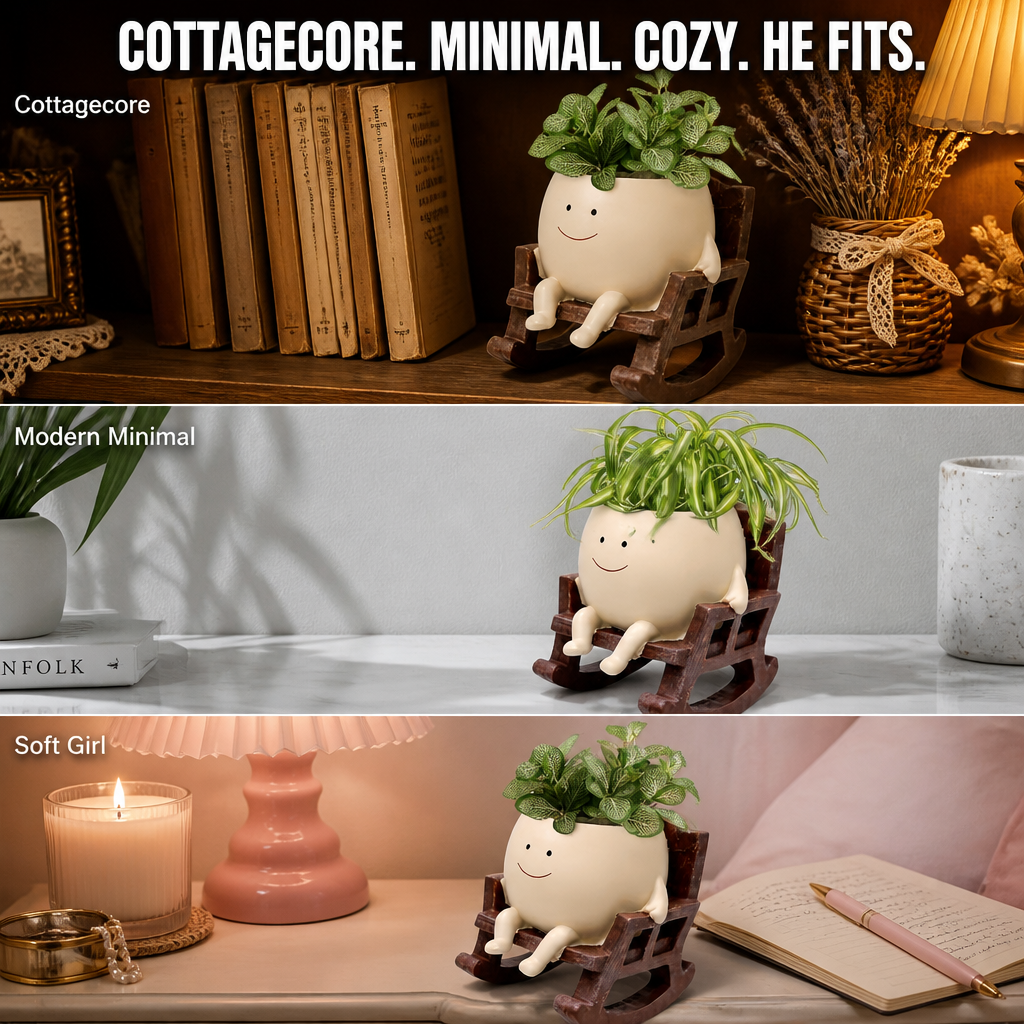 VivaChairs™ — Turn Any Succulent Into a Smiling Desk Buddy in Seconds