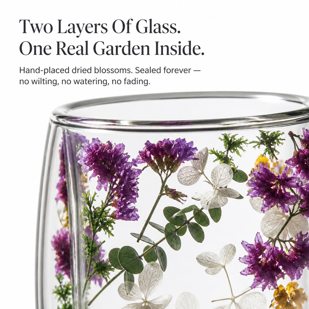 BloomVista™ — Sip Coffee Surrounded by Real Flowers That Never Wilt