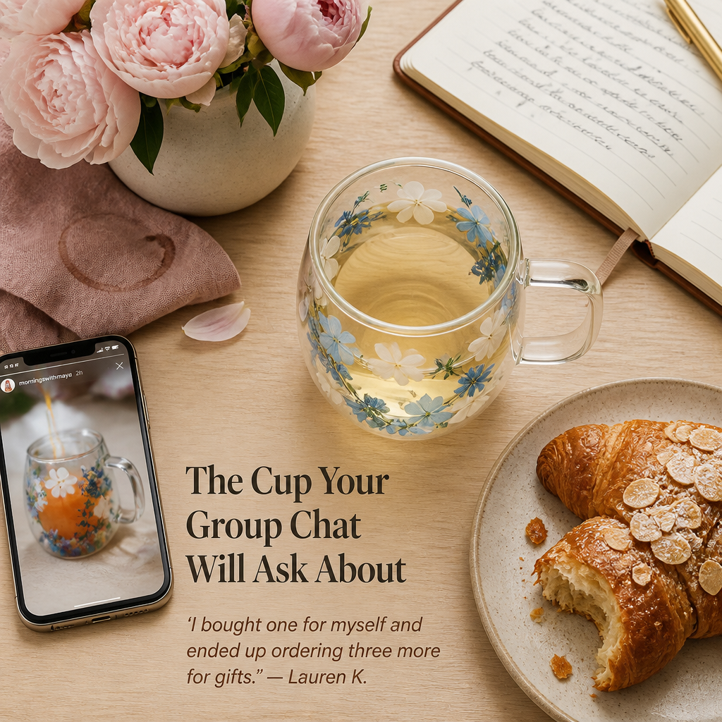 BloomVista™ — Sip Coffee Surrounded by Real Flowers That Never Wilt