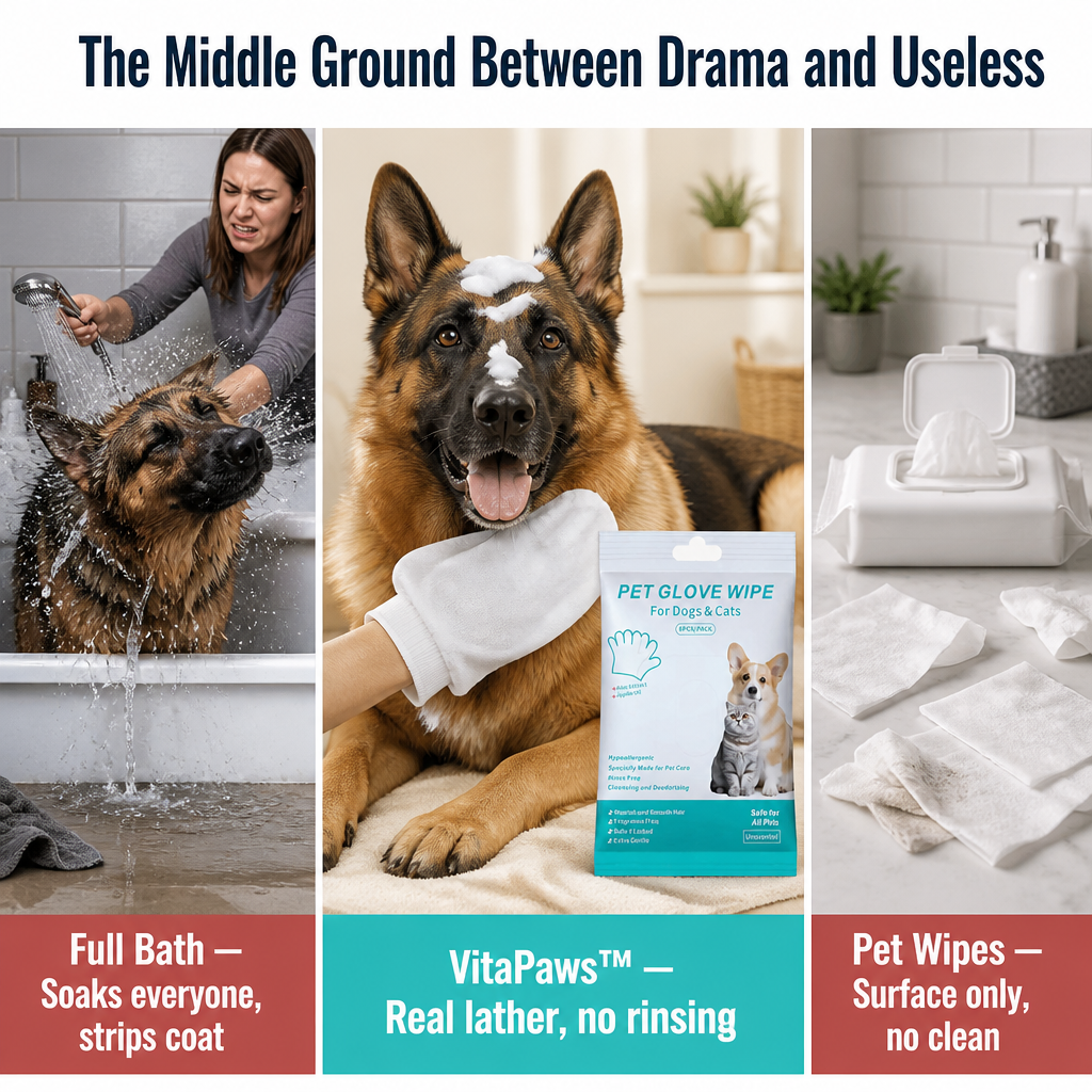 VitaPaws™ — Bathe Your Dog Without the Tub, the Hose, or the Tears