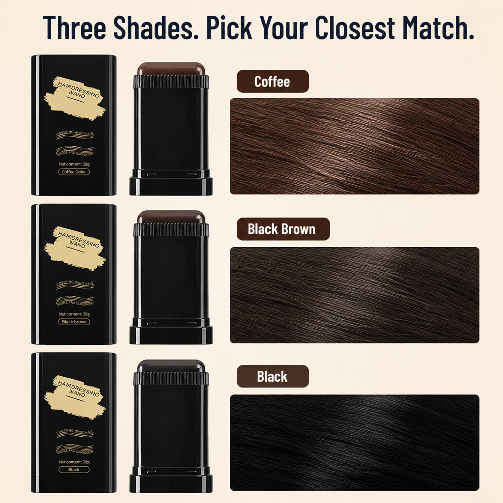 ColorGlide™ — Cover Gray Roots in 60 Seconds, Sweat-Proof All Day