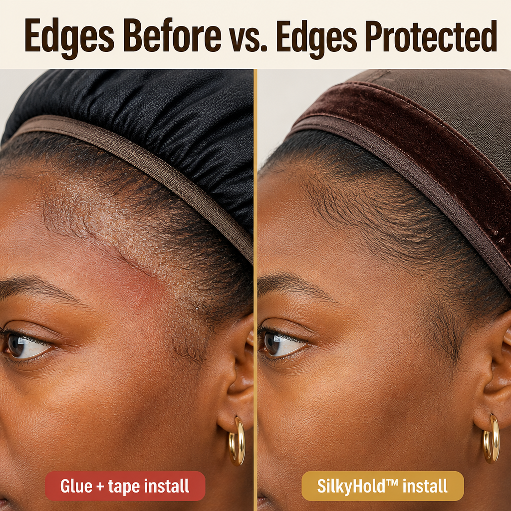 SilkyHold™ — Lock In Your Lace Front Without Glue, Tape, or Edge Damage