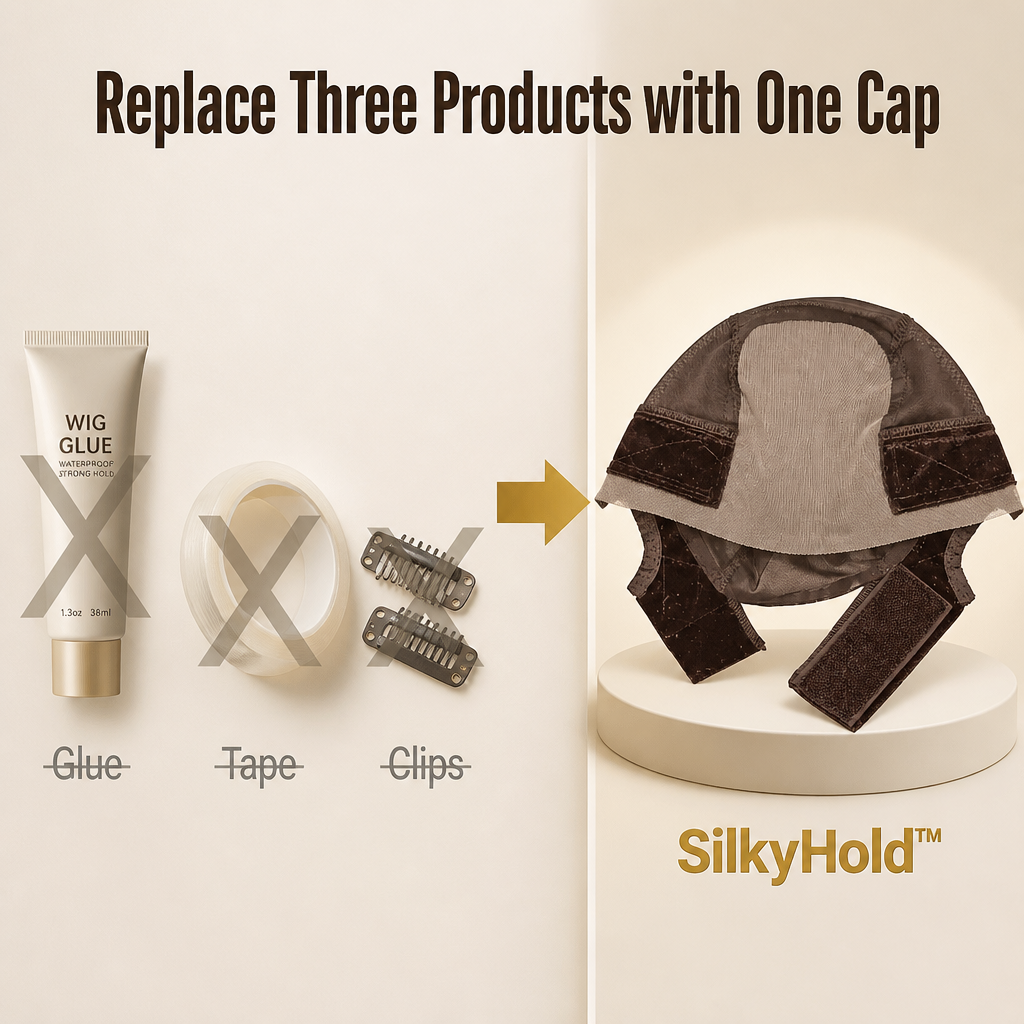 SilkyHold™ — Lock In Your Lace Front Without Glue, Tape, or Edge Damage