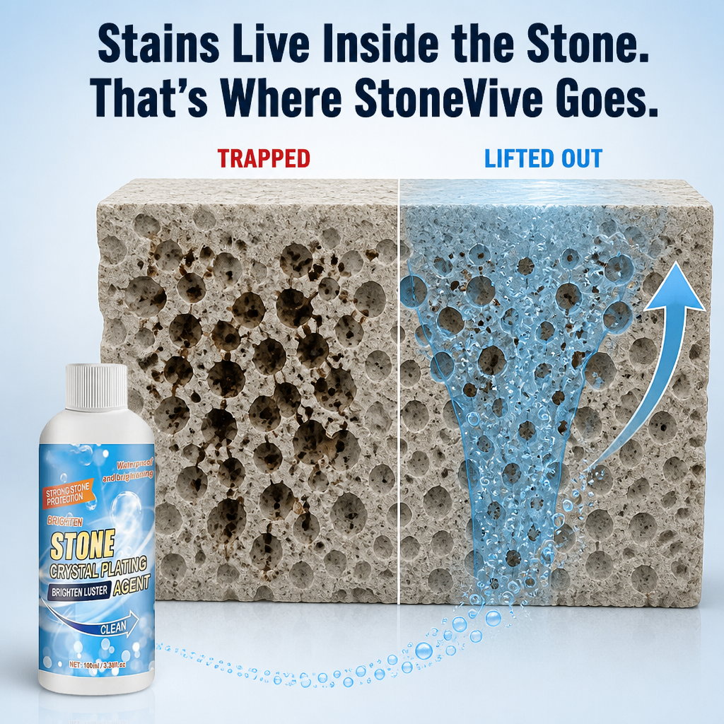 StoneVive™ — Pull Years of Patio Grime Out of Stone in One Rinse