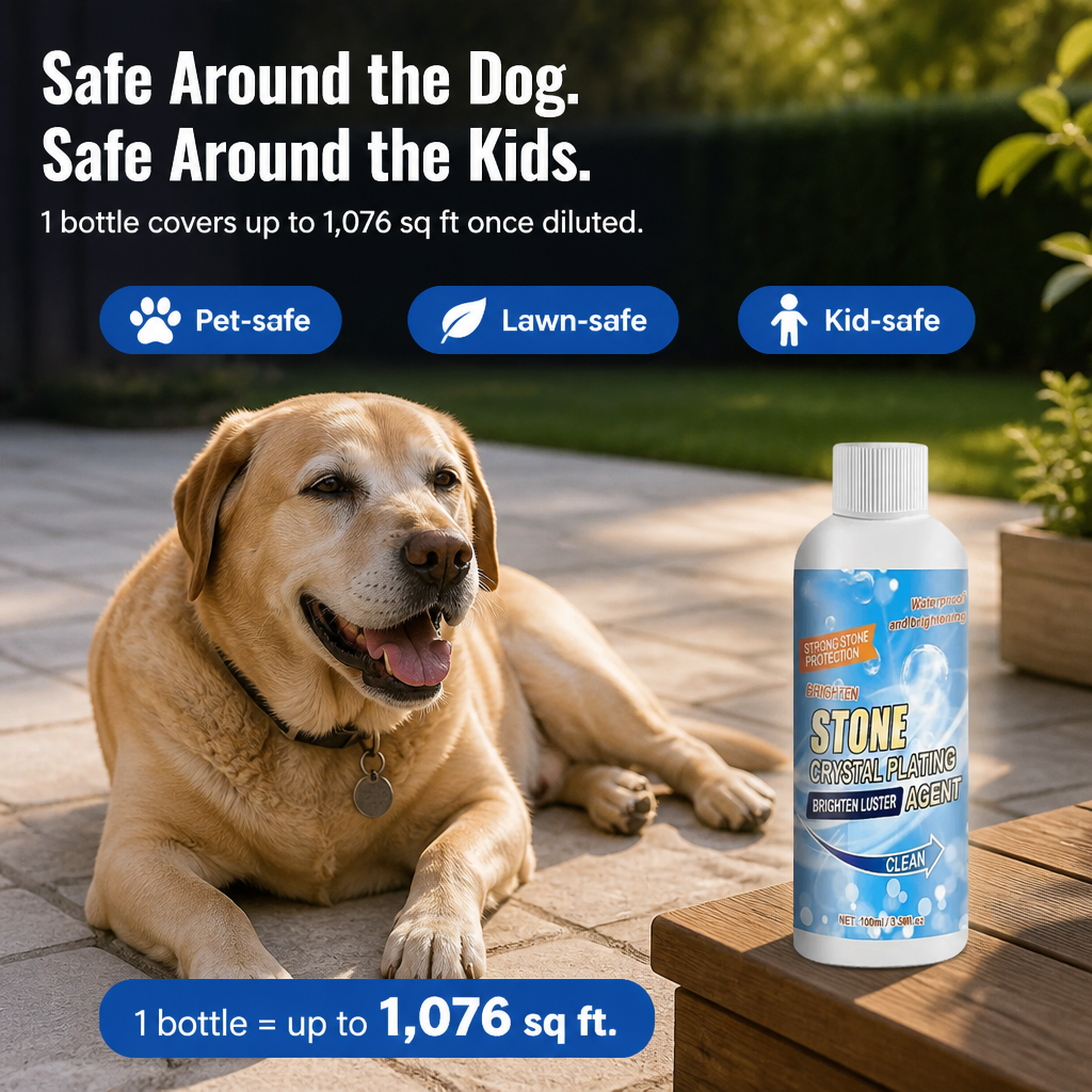 StoneVive™ — Pull Years of Patio Grime Out of Stone in One Rinse