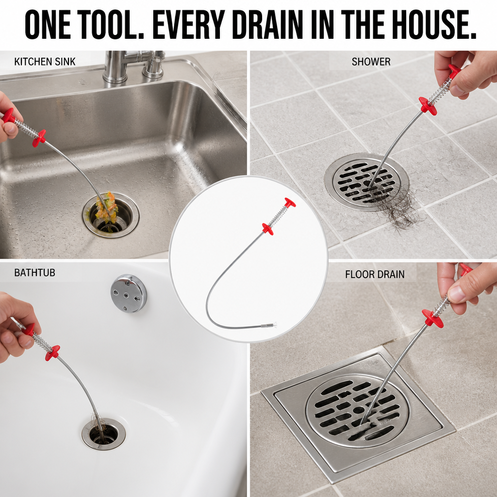 ClingClaw™ — Pull Out The Hairball Drano And Plumbers Can't Reach
