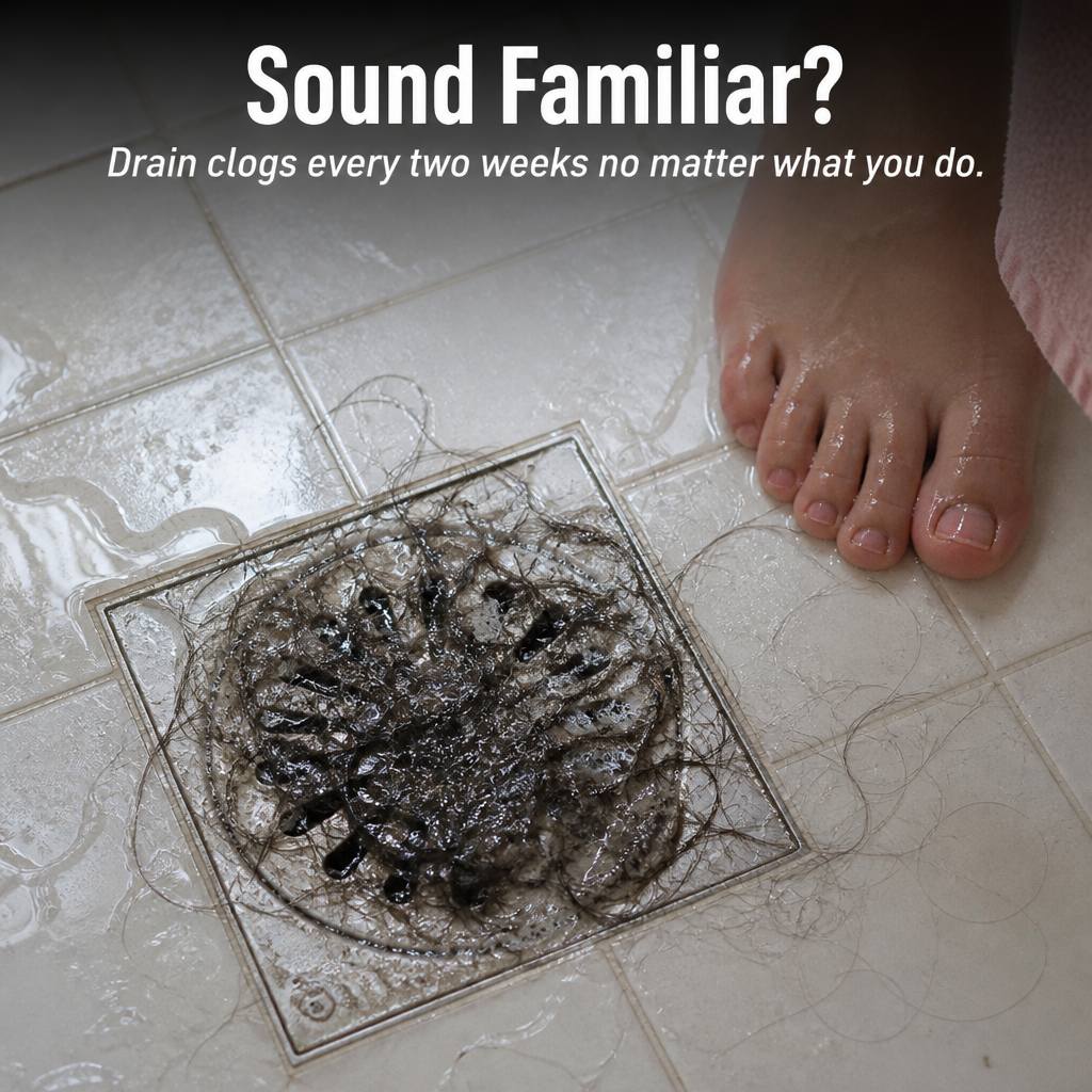 DrainGuard™ — Stop Hair Clogs Before They Wreck Your Shower Drain