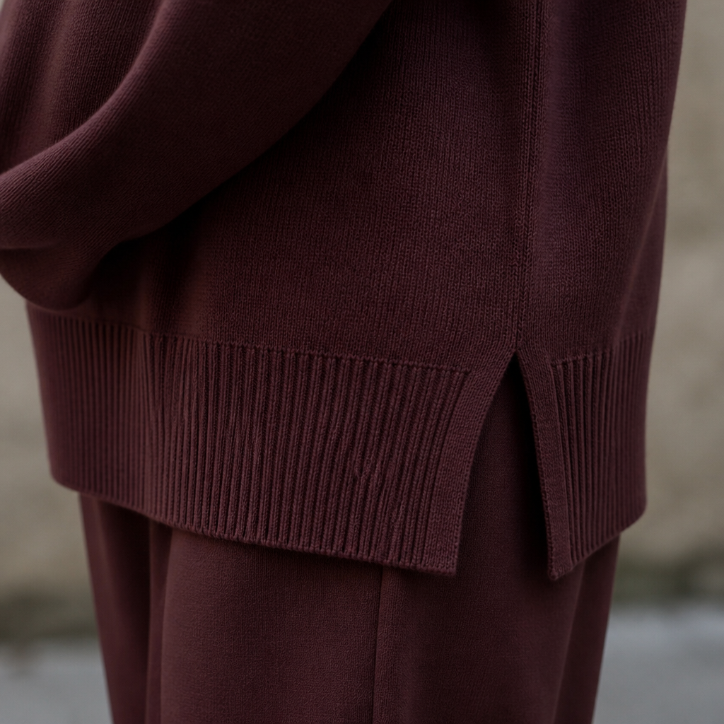 SilvaEase™ – Cozy Oversized Sweater and Wide-Leg Pant Set
