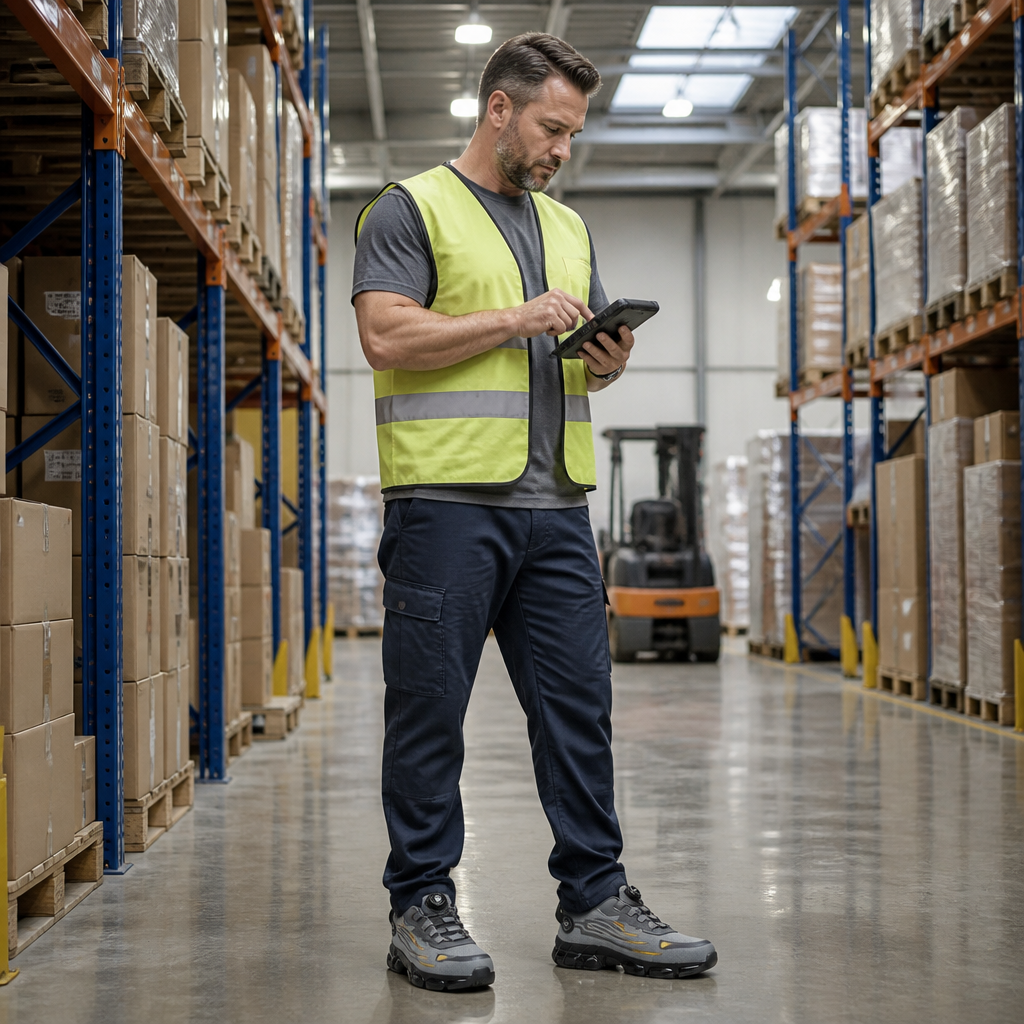 RevitaStride™ – Ultralight Kevlar Safety Sneakers with Rotary Closure