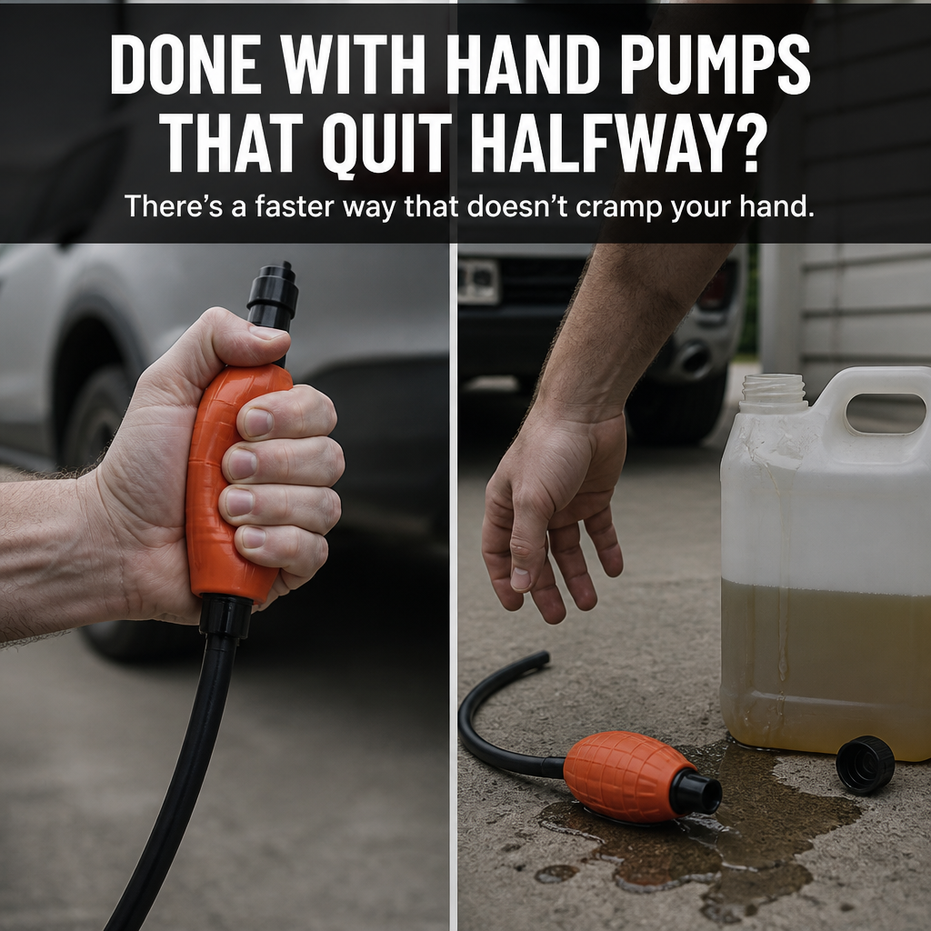 TurboFlow™ — Move Fuel, Water, or Oil Hands-Free at 2.2 Gallons a Minute