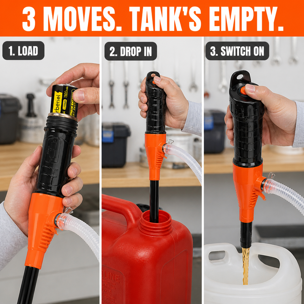 TurboFlow™ — Move Fuel, Water, or Oil Hands-Free at 2.2 Gallons a Minute