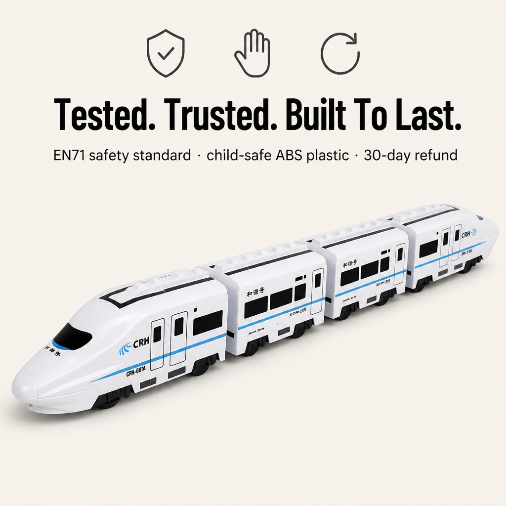 BrainBuzz Express™ — Race a Real-Looking Bullet Train Around Their Bedroom Floor