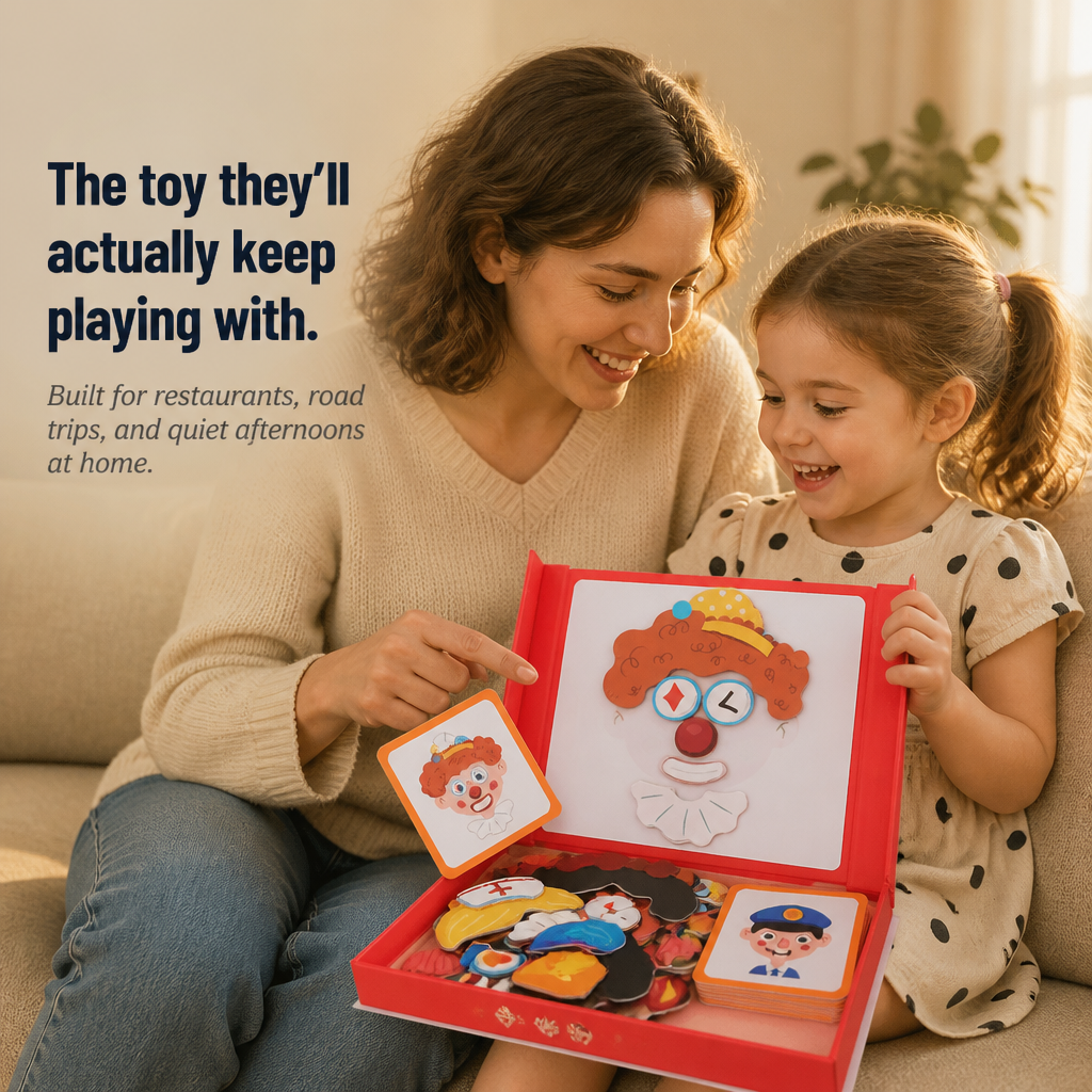 EmotionCraft™ — Build Endless Magnetic Characters That Hold Kids Off Screens